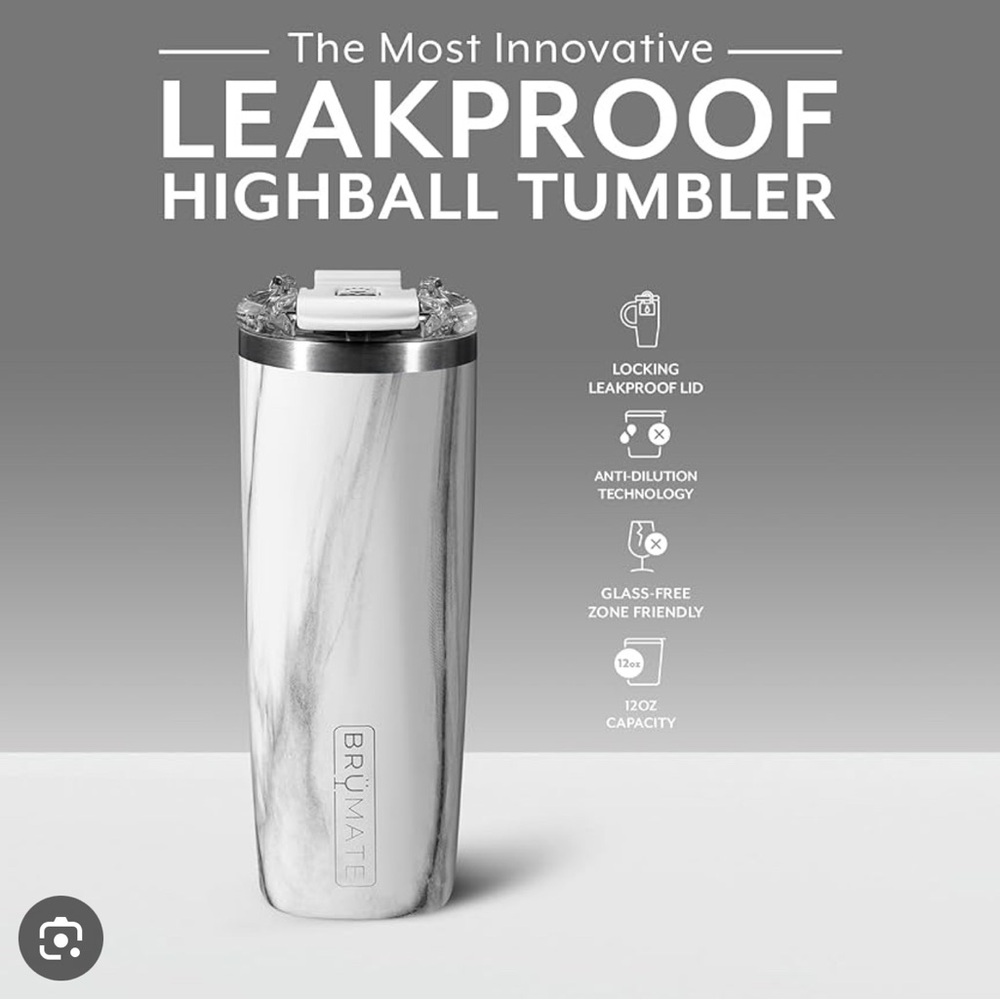 BRÜMATE HIGHBALL 12OZ | DENIM with BevLock lid 100% leak-proof - BNWT - Picture 3 of 3